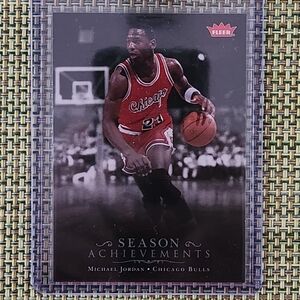 Michael Jordan Season Achievements Basketball Card